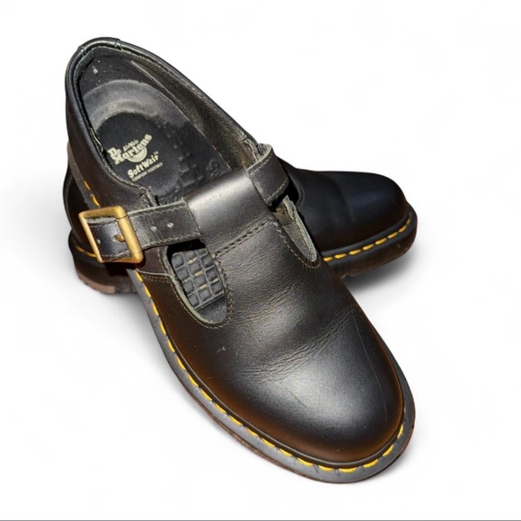Dr. Martens Shoes - Dr. Martens Black Polley Slip Resistant Mary Jane size 9 ladies